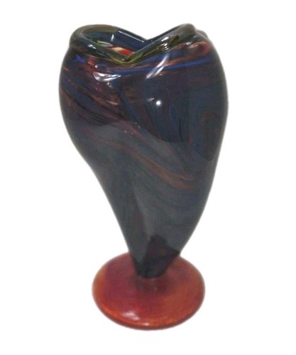 Vaso vetro artistico unico - vaso,