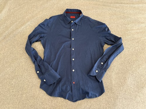 Camicia abito isaia napoli blu - abito,