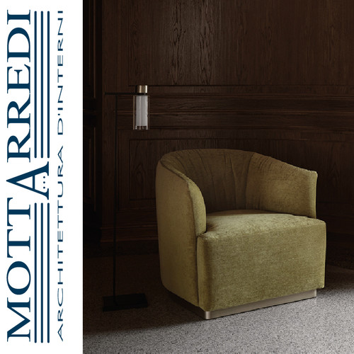 Poltrona tessuto con base - poltrona,