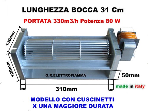 Ventola tangenziale stufa - tangenziale, x