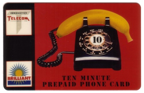 Scheda telefonica banana - telefonica, m