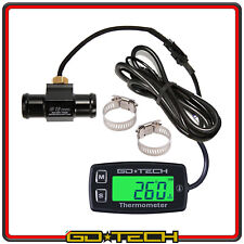 TERMOMETRO DIGITALE MOTO GDTECH con RACCORDO TUBO ACQUA 18mm SENSORE TEMPERATURA