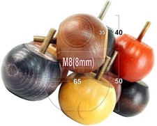 4 Piedini di ricambio in legno