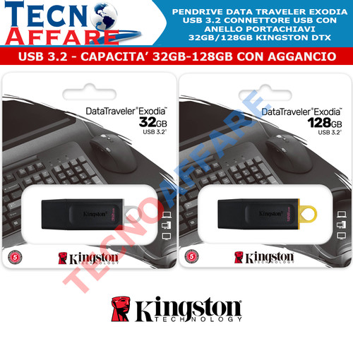 Pendrive kingston 128 gb - pendrive,