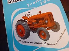 PUBBLICITÀ TRATTORI ANSALDO FOSSATI FB 4 R DA RIVISTA 1956 