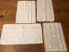 Lotto Set Di Copri Calice Da Messa Ricamo Uncinetto