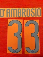 KIT D'AMBROSIO 33 AZZURRO X MAGLIA CALCIO INTER NUOVO 14-15
