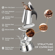 12 Cup 600Ml Moka Pot