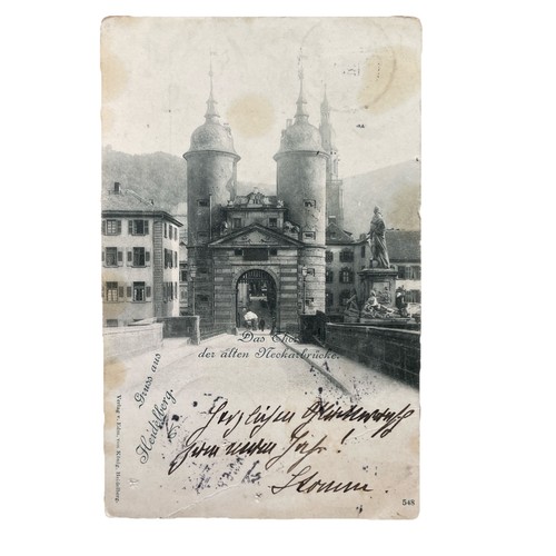 Cartolina postale heidelberg - cartolina,