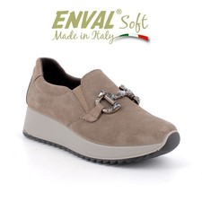 ENVAL SOFT MOCASSINO SLIP ON CON ZEPPA DONNA 8779155 BEIGE MEMORY DAL 35 AL 39