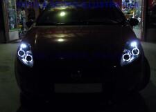 FARI FIAT GRANDE PUNTO ANGEL EYES A LED NERI DAL 09/2005 -- 08/2008 + MOTORINI