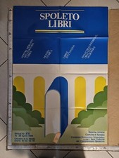 Manifesto Spoleto libri Beni Culturali 1984 Mostra