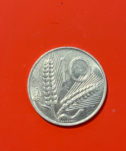Moneta lire italiana - italiana, spighe