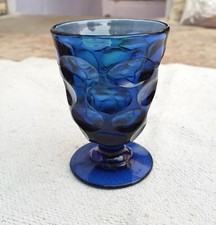 Tazza vetro blu - in,