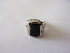 anello uomo  con pietra onice