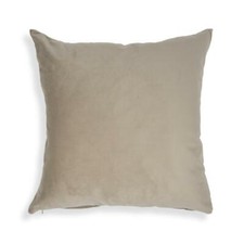 Cuscino Beige In Velluto