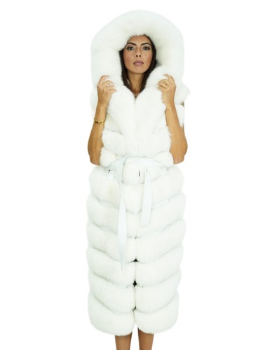 Gilet bianco volpe con - gilet, 46