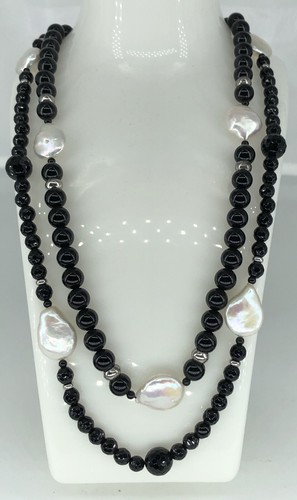 Collana onice perle barocche - collana,