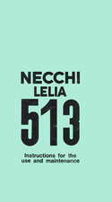Necchi Lelia 513 Manuale Istruzioni Manuale Utente: Bobina Rilegata 23 Pagine