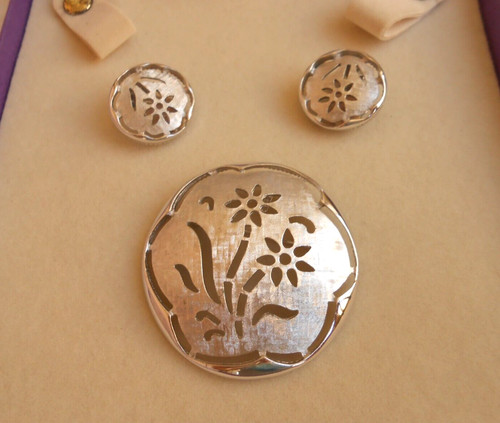 Set parure spilla - spilla, orecchini