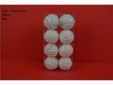 8PZ SFERE PALLE ALBERO NATALE