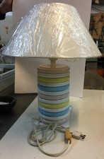 Lampada da tavolo, ditta Antonangeli, anni 70, tonalità pastello