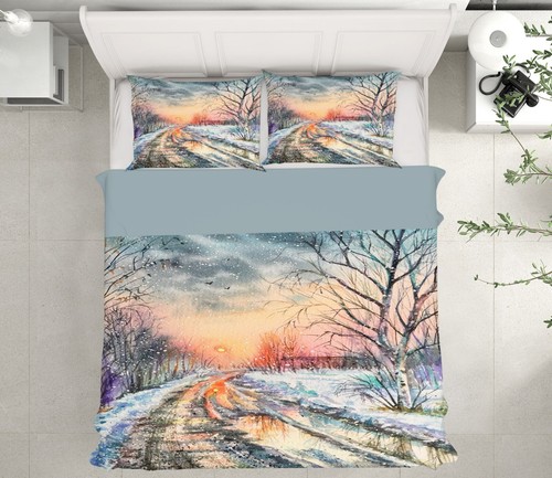 Snow scene painting ker1120 - scene,