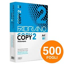Carta A4 80gr Bianca Fabriano Copy 2 per Stampante e Fotocopie Risma 500 fogli