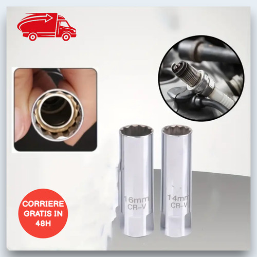 1pz chiave candele 16mm - 1pz, cromo