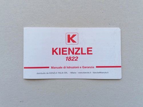 Kienzle 1822 garanzia warranty - kienzle,