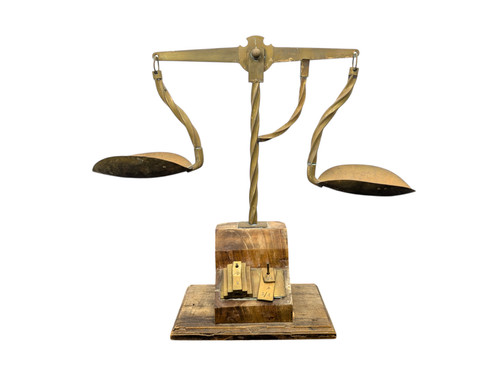 Bilancia vintage ottone - bilancia,
