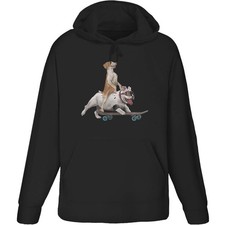 Skateboarding bulldog - 'skateboarding,