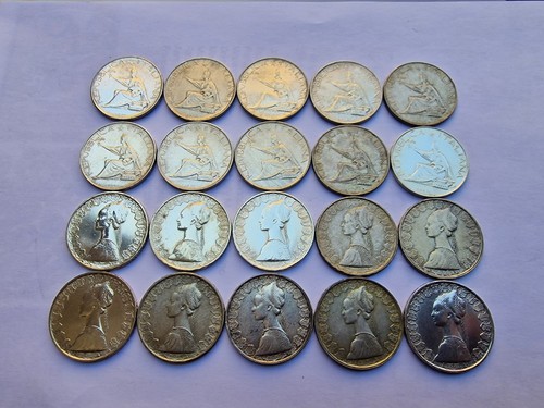 20x 500 lire - , argento