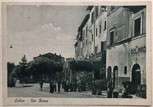 Cartolina labico via roma - cartolina,