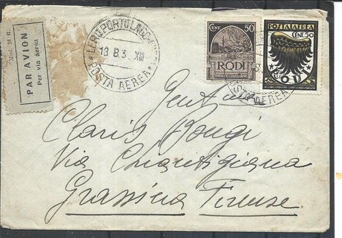 1935 egeo 50cp 50c su - 1935, 50cp.a+50c