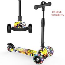Monopattino per Bambini Pieghevole Kick 3 Ruote Scooter per Bambini con Ruote Illuminate