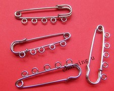 5pz base per spille 5 anellini