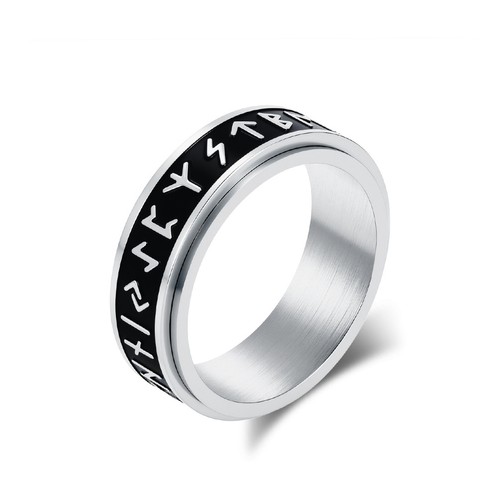 Anello uomo norse viking runa - anello,
