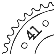 Pignone 41 denti (parti. 520) Yamaha XTZ 660 Tenere, 91-95 (3YF, 4MD)