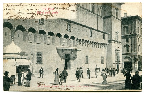 1908 bologna uffici posta - uffici,
