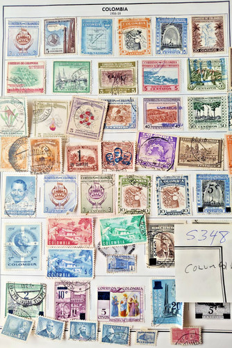 Francobolli esteri columbia - francobolli,