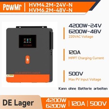 Inverter solare 4200W 24V 6200W 48V inverter MPPT ibrido 120A regolatore di carica