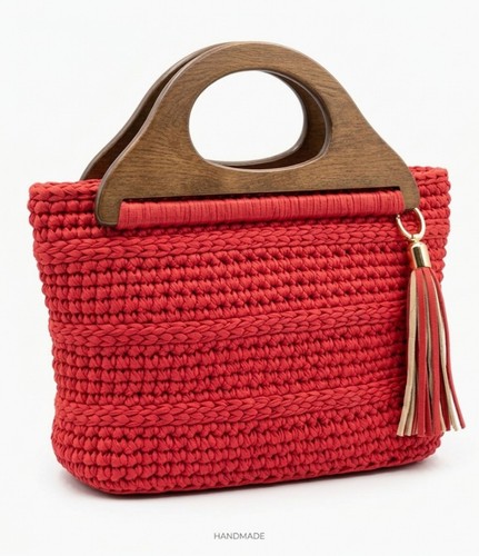 Borsa uncinetto fettuccia - borsa,