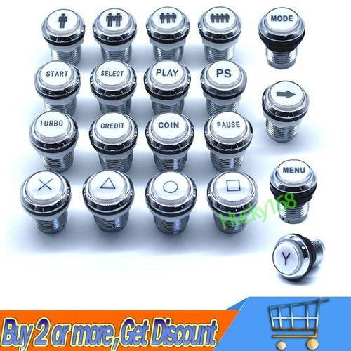 Pulsanti led arcade - led, cromati