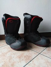 Stivali da Snowboard, RIDEBOOTMFG Orion neri e rossi, 43.5 scala europea, unisex