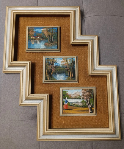 Trittico quadri con dipinti - trittico,