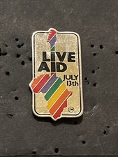 Pin's LIVE AID FOUNDATION 13 TH JULY 1985 rainbow Concert Queen Freddie Mercury