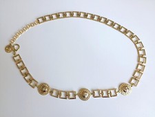 CINTURA GIANNI VERSACE, COLOR ORO, LUNGHEZZA 92 CM, DI METALLO, ORIGINALE