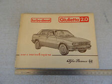 ALFA ROMEO GIULIETTA 2.0 TURBO