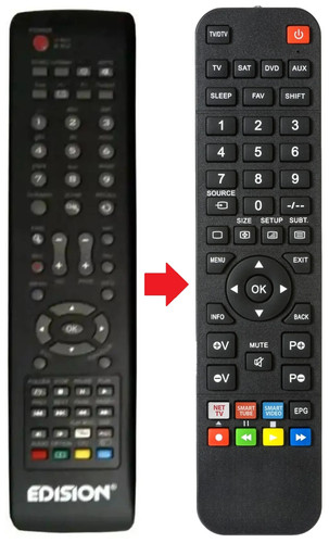 Telecomando adatto per - , edision